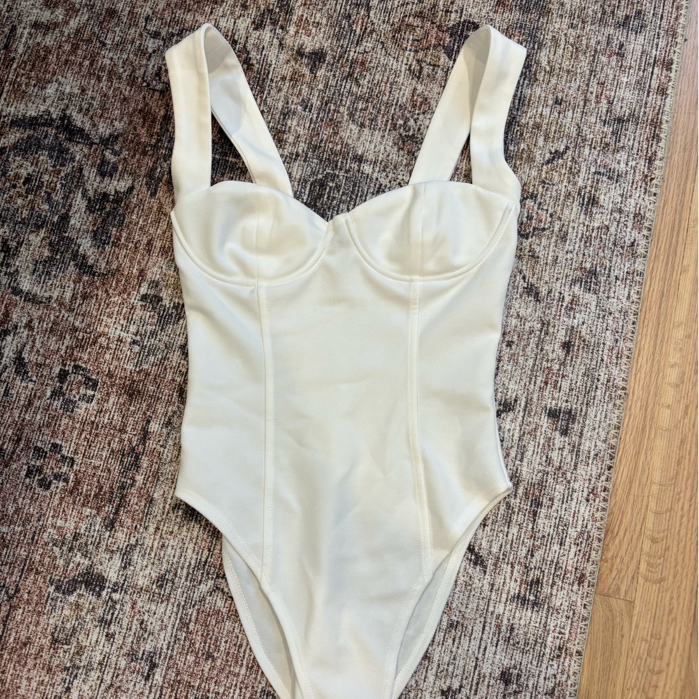 Zara White Bodysuit One Piece